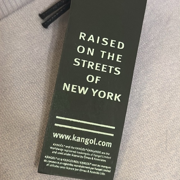 Kangol Lavender Sweatshirt cropped trendy XL Retro brand popular in the 80s 90s - Picture 6 of 10